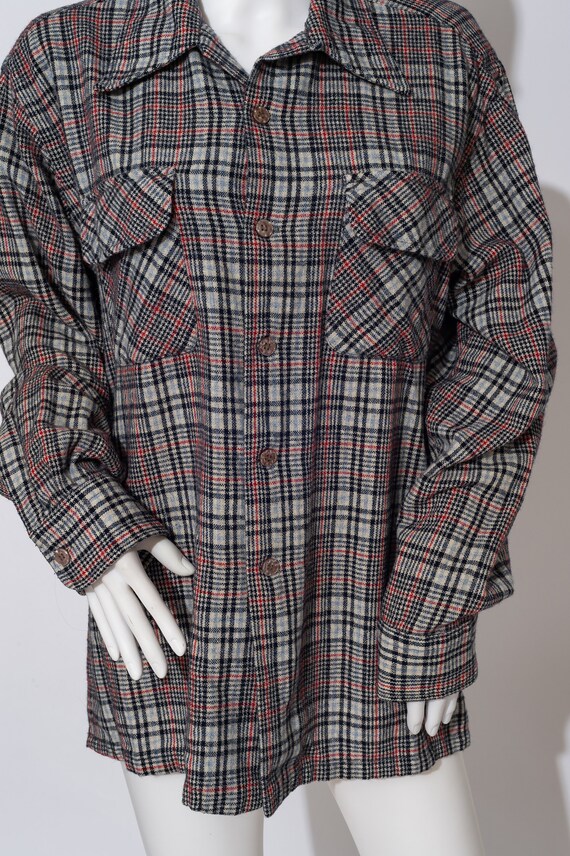 Vintage JC Penney Plaid Button Down - image 5