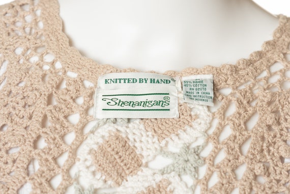 Vintage Shenanigans Knitted By Hand Sweater - image 8