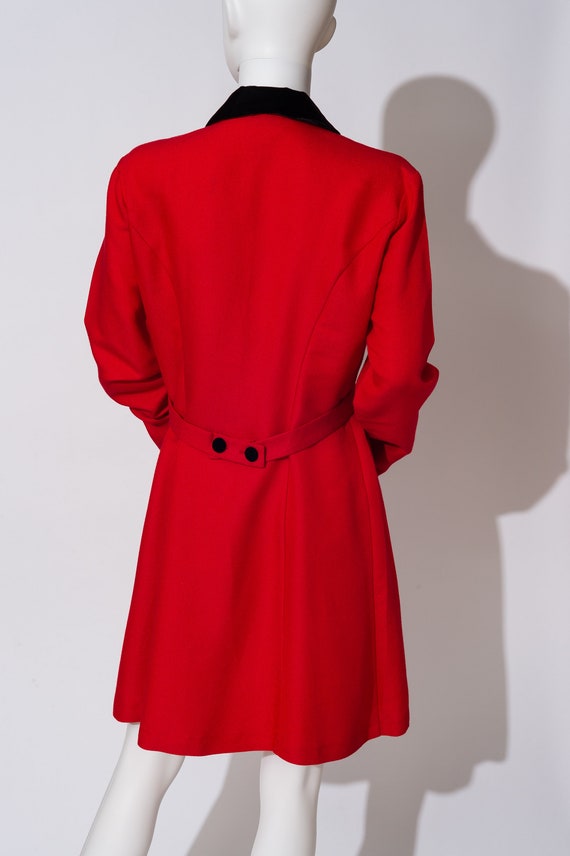 Vintage Scarlett Red Jacket Dress - image 8