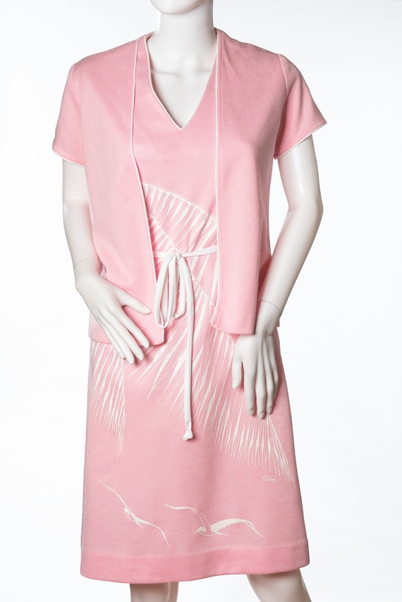 Vintage Alfred Shaheen Dress and Jacket Set - image 7