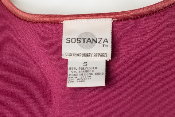 Vintage Sostanza Contemporary Apparel Raspberry V… - image 7