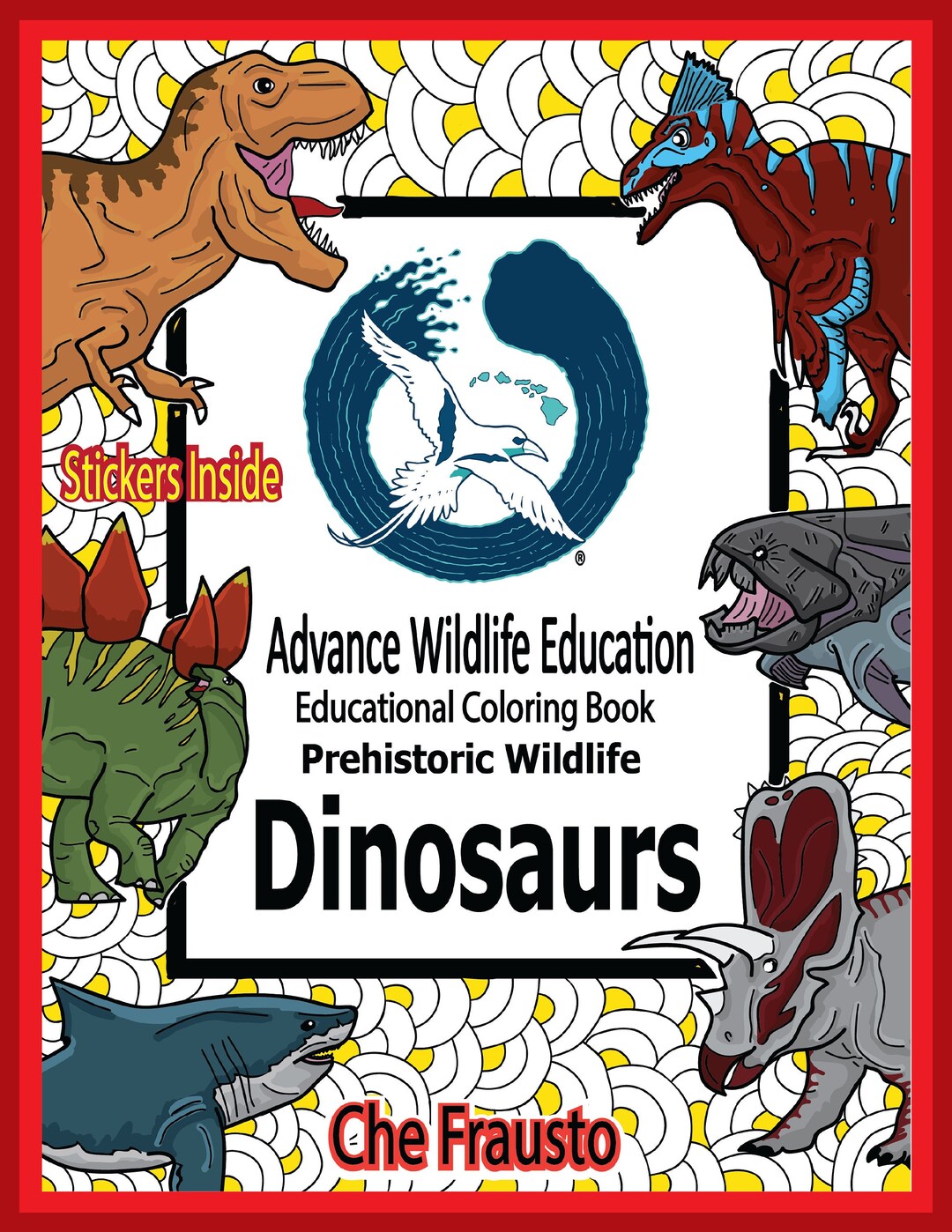 Dinosaur Prehistoric Wildlife Educational Coloring Book English/spanish ...