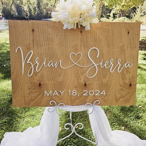 Welcome Wedding 3D Wood Sign, Wedding Gift, Personalized 3D Sign, Custom Welcome Sign Wood, Wedding Welcome Reception Sign, Wedding Signage