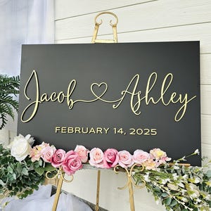 Wedding Sign, Welcome Wedding Sign, Wedding Gift, Personalized 3D Sign, Welcome Sign Wood, Wedding Welcome Sign, Wedding Signage