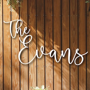 Custom Last Name Wood Sign, Personalized Family Name Sign, Wedding Backdrop Signage, Bridal Shower Backdrop Sign, 3D Wedding Reception Sign