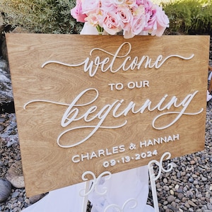3D Wedding Welcome Sign, Wedding Signage, Wedding Sign, Welcome Wedding Sign, Wedding Gift, Wedding Decor, Welcome Sign Wood, Welcome Sign