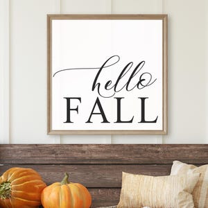 Hello Fall Wood Sign, Fall Home Decor, Fall Farmhouse Decor, Fall Wood Signs, Autumn Decor, Rustic Fall Sign, Fall Home Decor, Fall Wall Art
