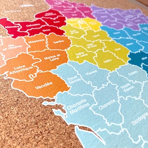 Carte de voyage de Cork en France / Disponible en 2 options différentes image 5