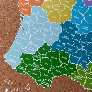 Carte de voyage de Cork en France / Disponible en 2 options différentes image 6