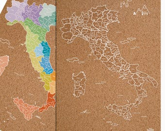 Mappa turistica di Cork in Italia / Disponibile in 2 diverse opzioni