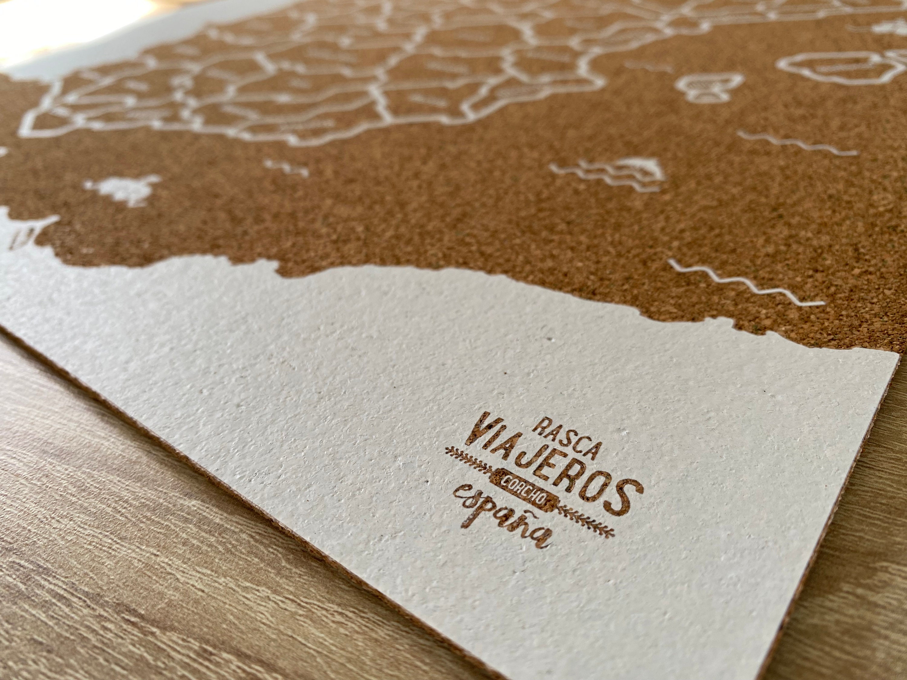 Cork Travel Map of Spain / Available in 6 Different Options - Etsy