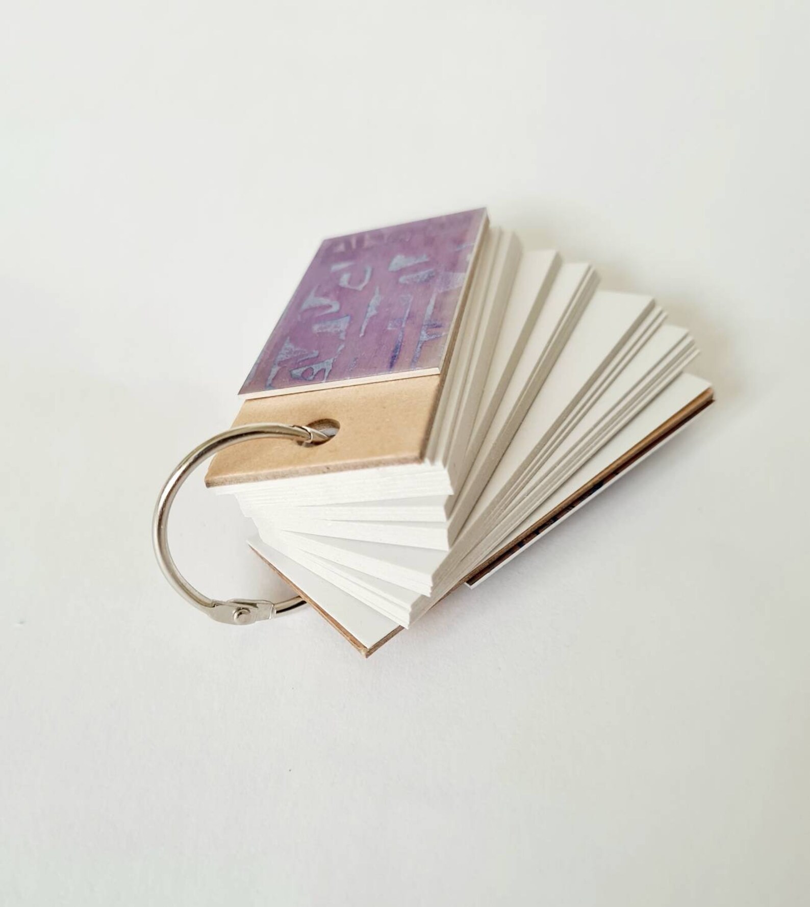 Set of 3 mini notebooks on ring with handmade anodised Etsy