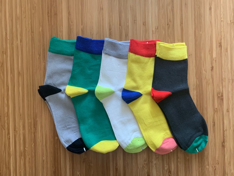 Bamboo Socks Pack of Five | Womens Socks | Gifts for Her | Calf Socks | Colorful Socks | Eco Friendly 