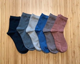 Bamboo Socks Pack of Six | Womens Socks | Mens Socks | Gift for Her | Calf Socks | Sustainable Gift | Hiking Socks | Eco Friendly
