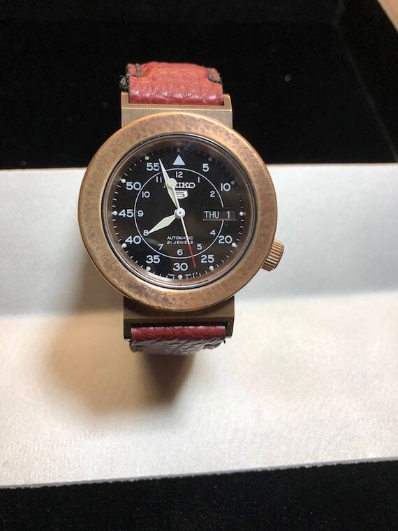 relic rose gold watch