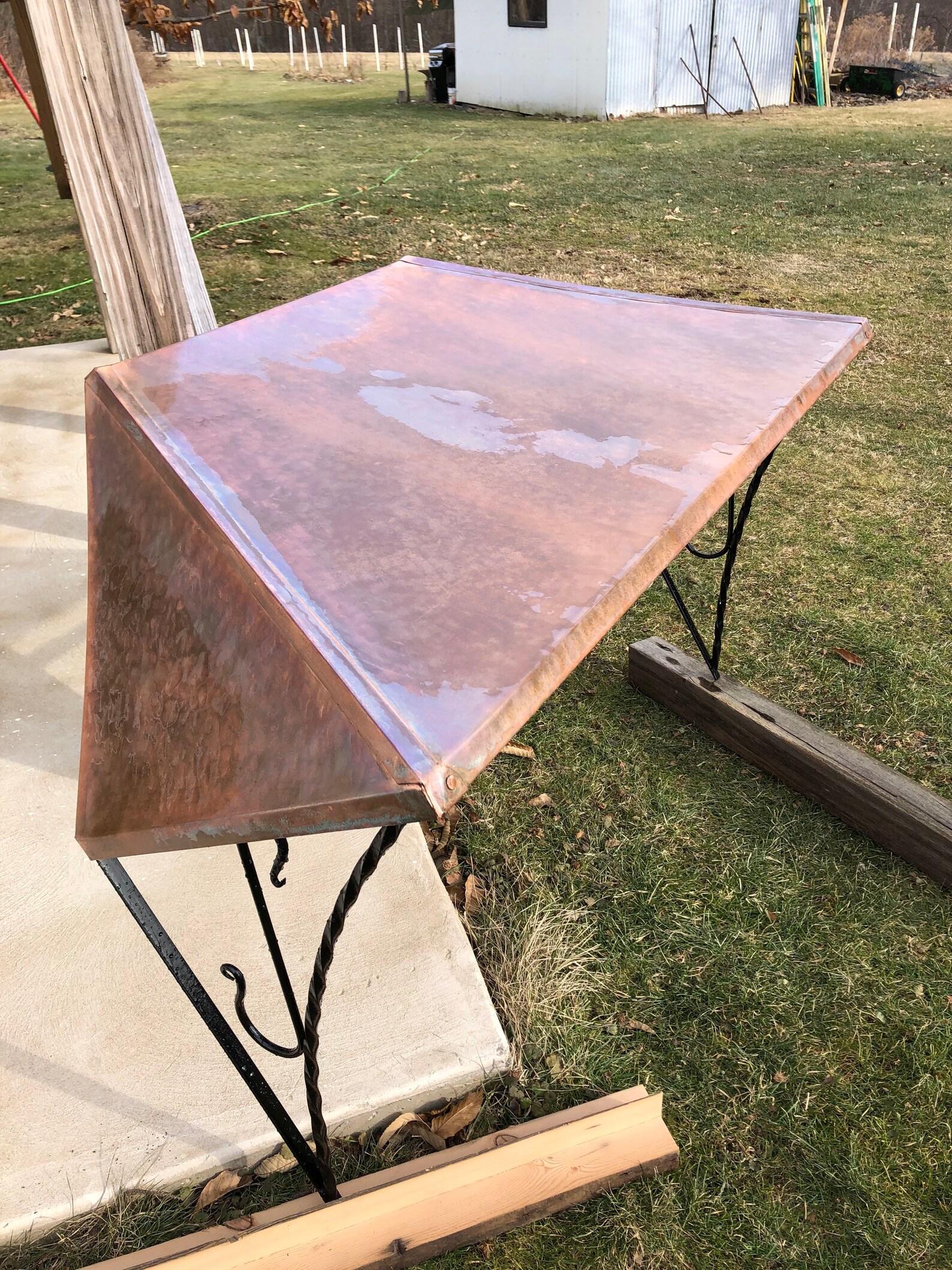 Copper Awning Door Awning Balance owed plus shipping for Etsy