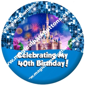 Disney Castle Button-Disney park buttons, Disney park pins, Fun Disney park buttons, Fun Disney park pins  !