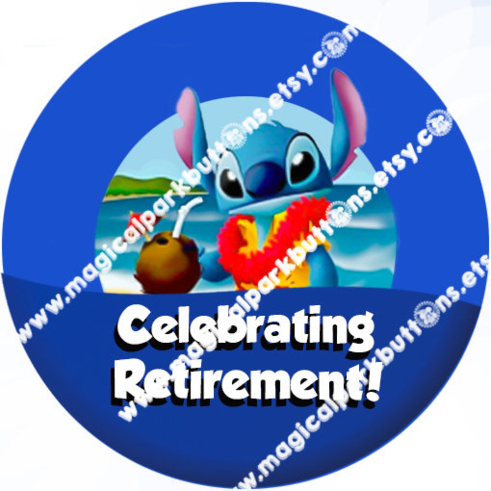 Disney Retirement Buttonsstich Just Retired Buttonsdisney Etsy UK