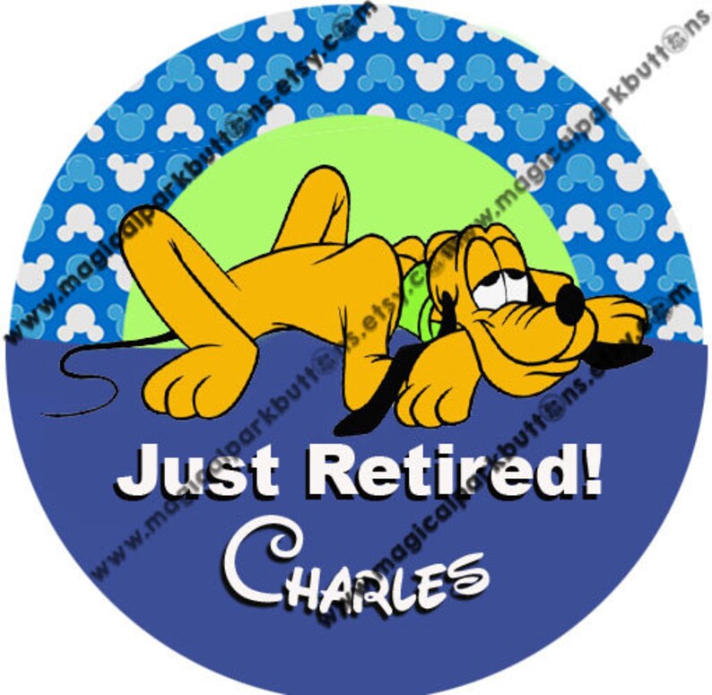 Celebrating Retirement Disney Park Buttons Disney Park Etsy