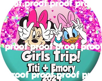 Disney Girls Trip Buttons-Bestie Buttons-Disney Girls Trip Pins-Disney buttons-Disney pins-Disney vacation buttons-Disney vacation pins  !