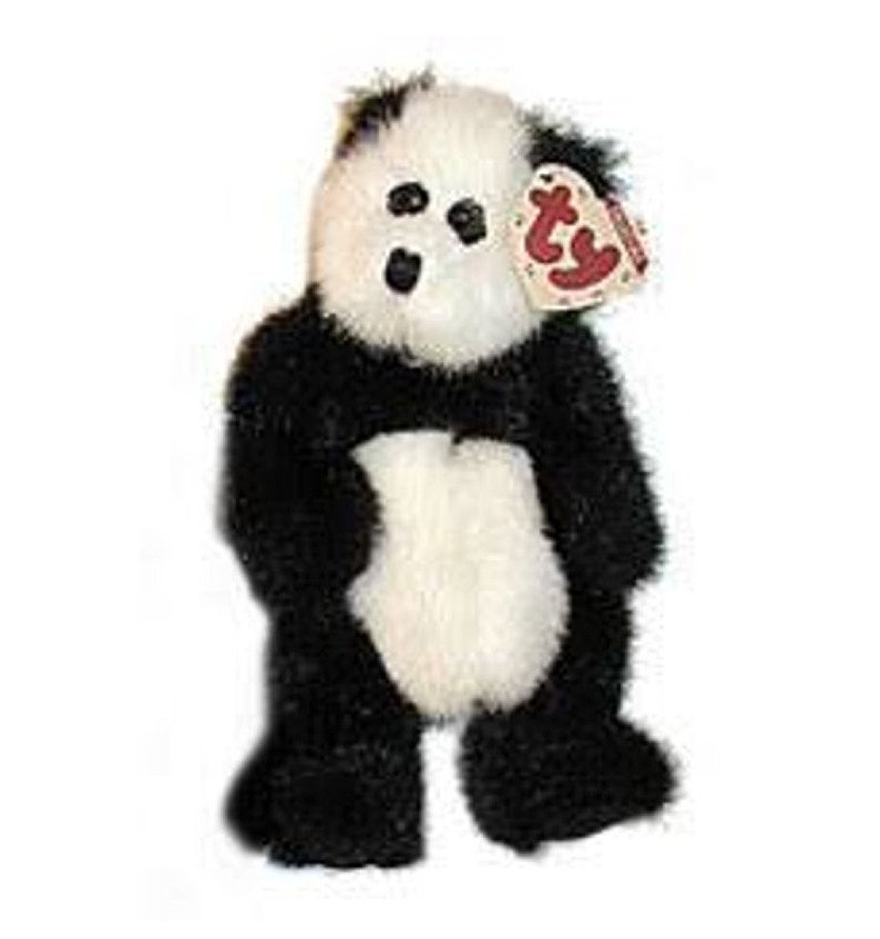 checkers panda beanie baby