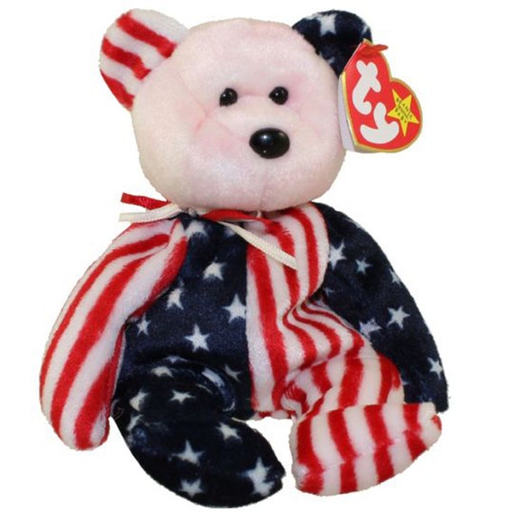 ty beanie baby spangle pink face
