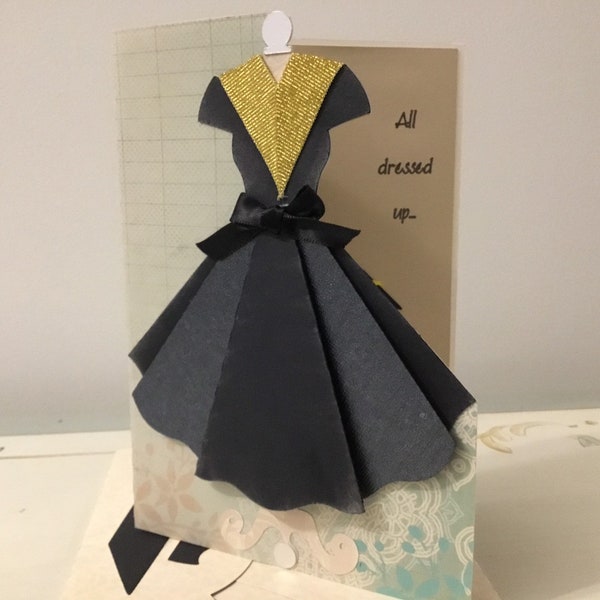 Graduation Vintage Style Dress Card