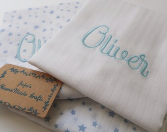 personalised muslin cloths