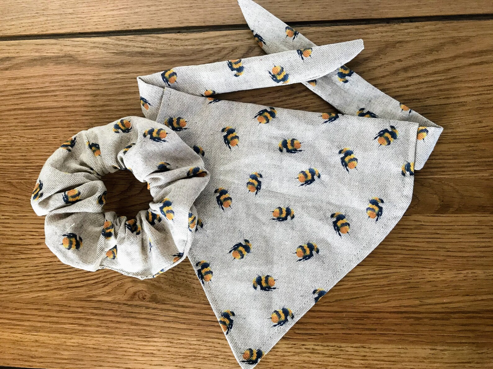 Dog Bandana and Matching Scrunchie/ Uk Free Shipping / Etsy Canada