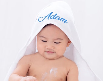 Personalisiertes Kapuzenhandtuch für Babys | Baumwolle Super weiches Kapuzentuch| Namenstuch für Mädchen und Jungen| Personalisiertes Baby Geschenk
