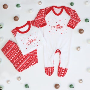 Personalised Christmas Pyjamas, Christmas Pyjamas Family, Christmas Pyjamas for Kids, Matching Family Christmas PJs, Baby Christmas Pyjama