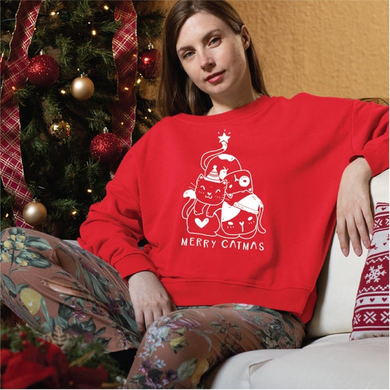 Meowy top catmas sweater