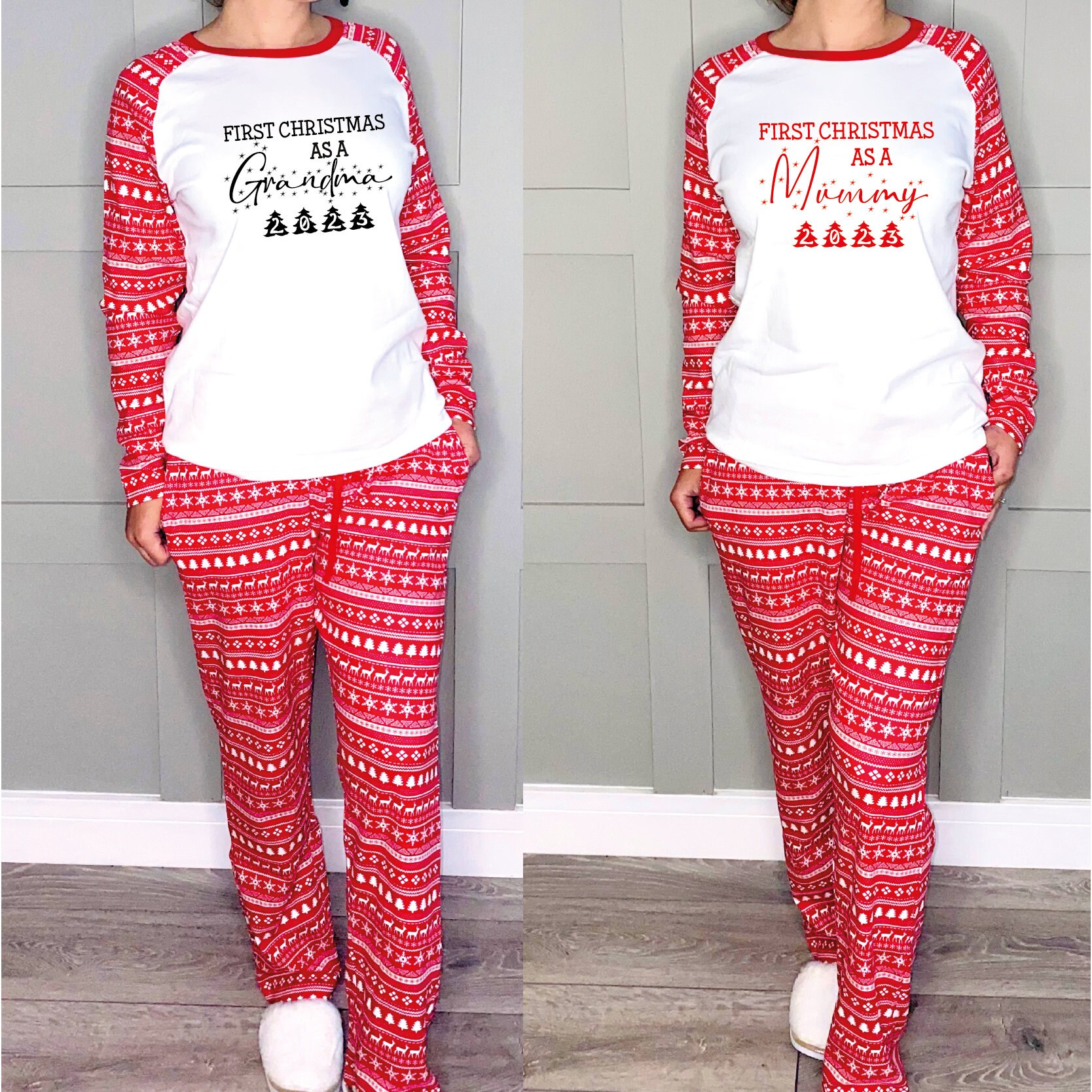 First Christmas as Mummy and Daddy Pyjamas First Christmas as Mummy Pajamas First Christmas as Daddy Pjs First Family Christmas Pajamas Etsy