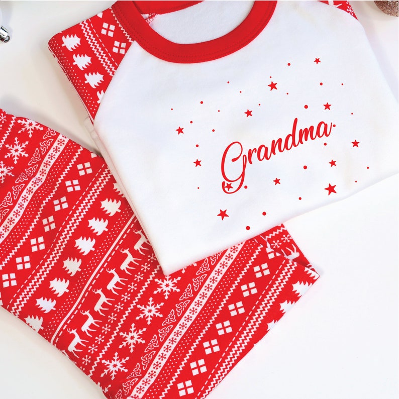 Personalised Christmas Pyjamas, Christmas Pyjamas Family, Christmas Pyjamas for Kids, Matching Family Christmas PJs, Baby Christmas Pyjama