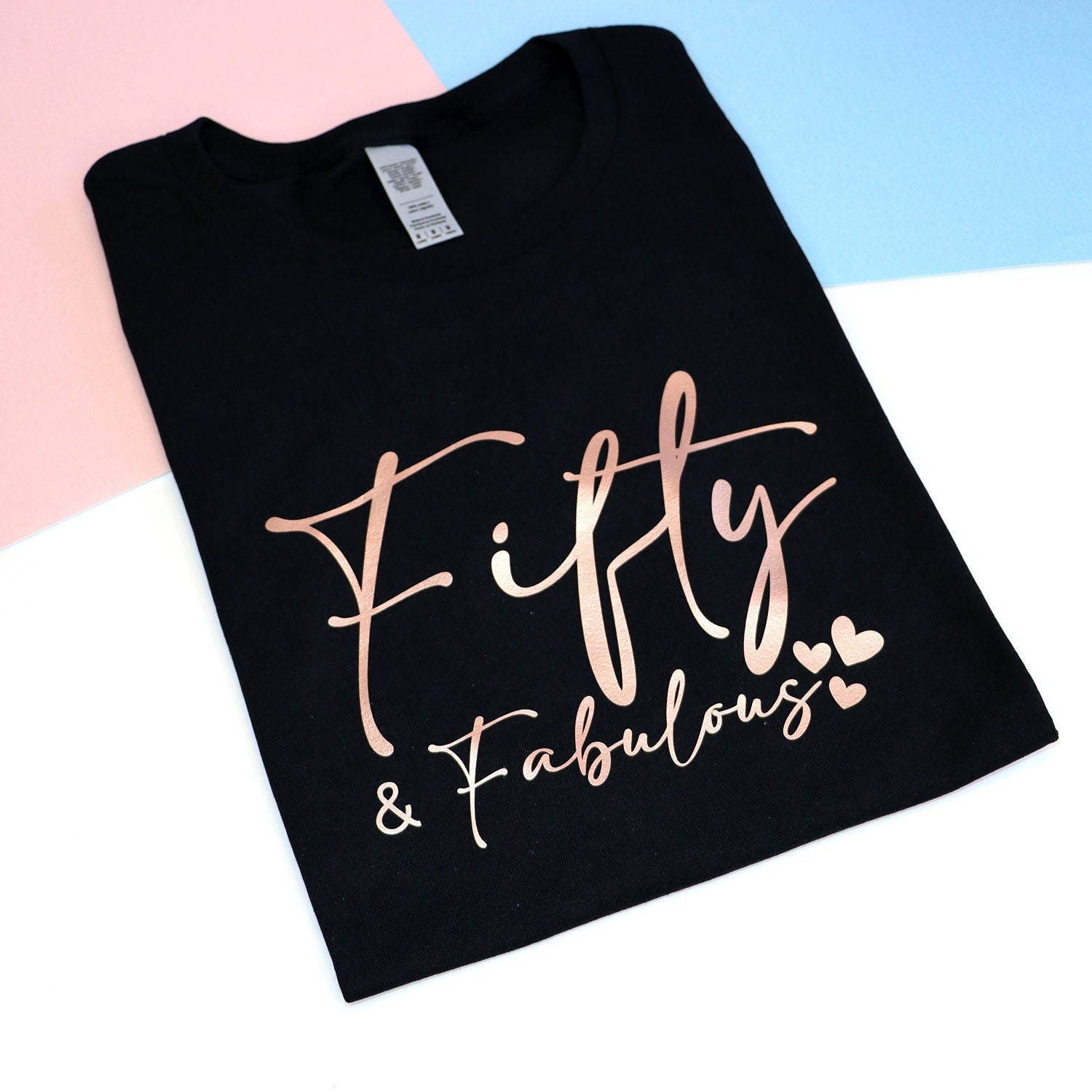 50Th Birthday Gift For Women Fifty & Fabulous T-Shirt, 1973 Women’s T-Shirt, Mum Best Friend Wife Aunt