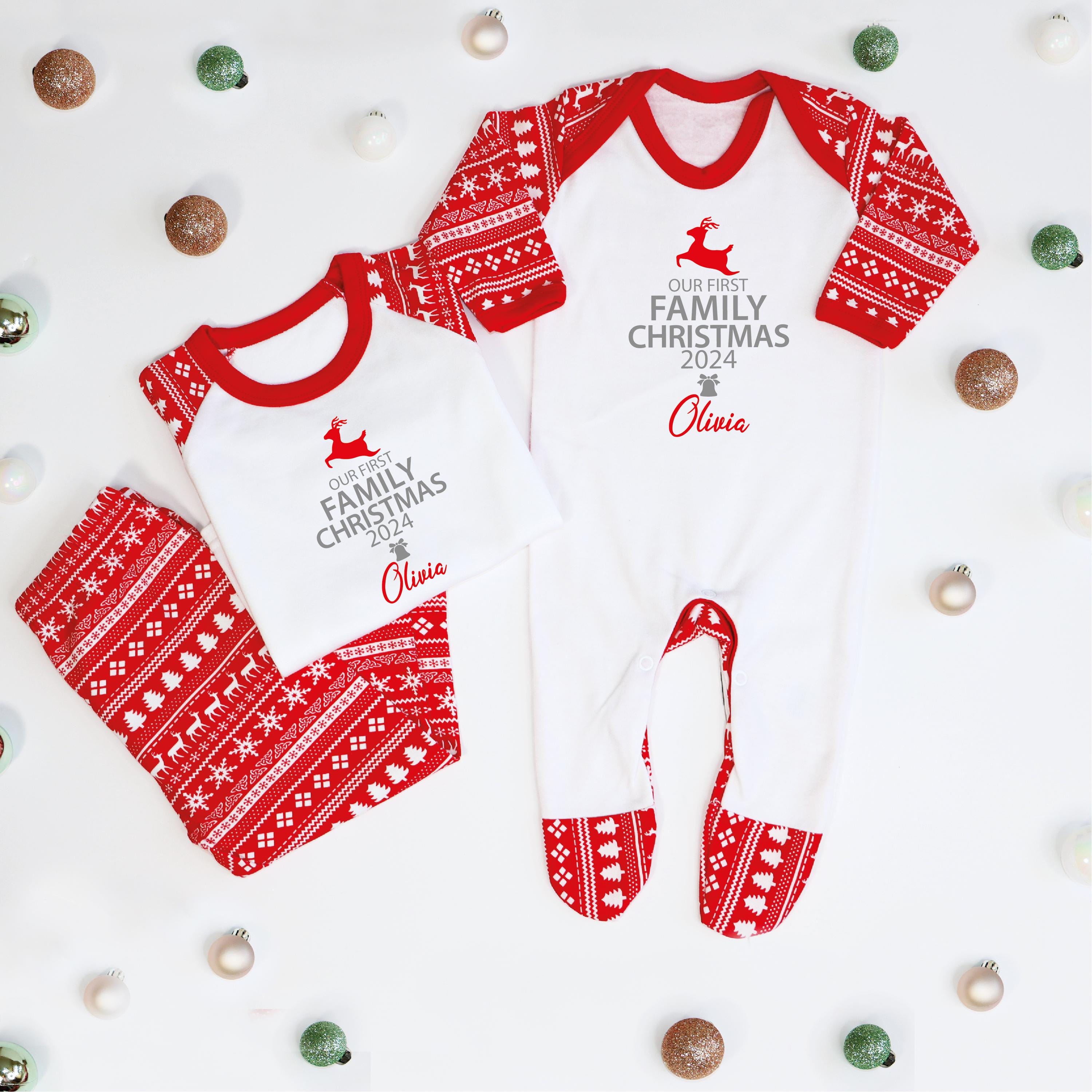 1st christmas family pyjamas hotsell