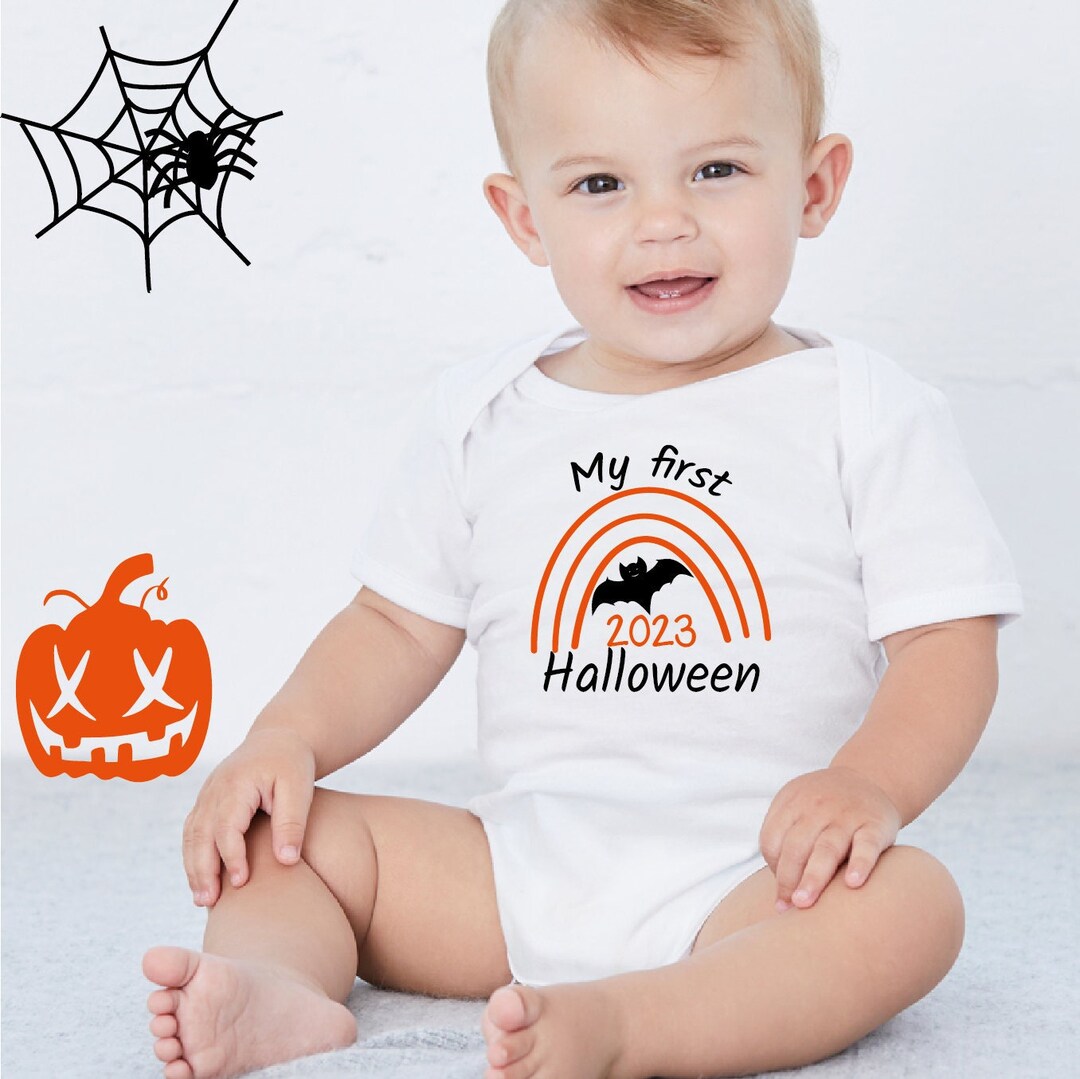 My First Halloween Babygrow Baby's 1st Halloween Outfit Etsy