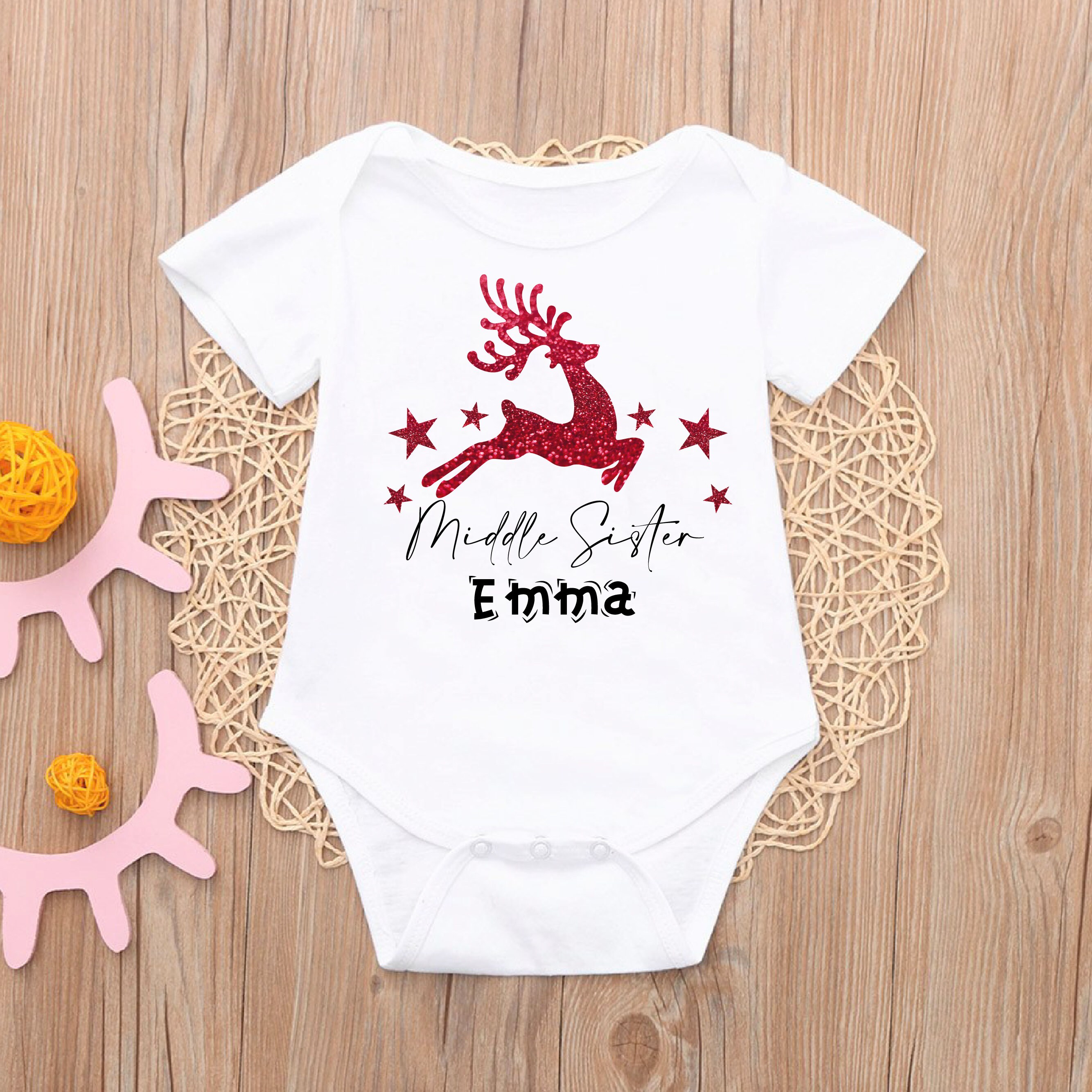 Personalised Matching Family Christmas Tshirts Matching Etsy