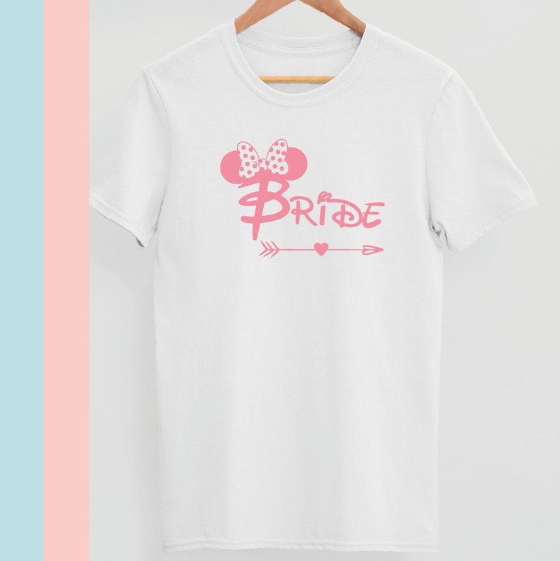 Disney Bride Bridesmaid Squad Hen Do T-Shirts, Disney Bride to be Shirt, Disney Team Bride Shirt, Bride Bridesmaid Disney Bachelorette Shirt