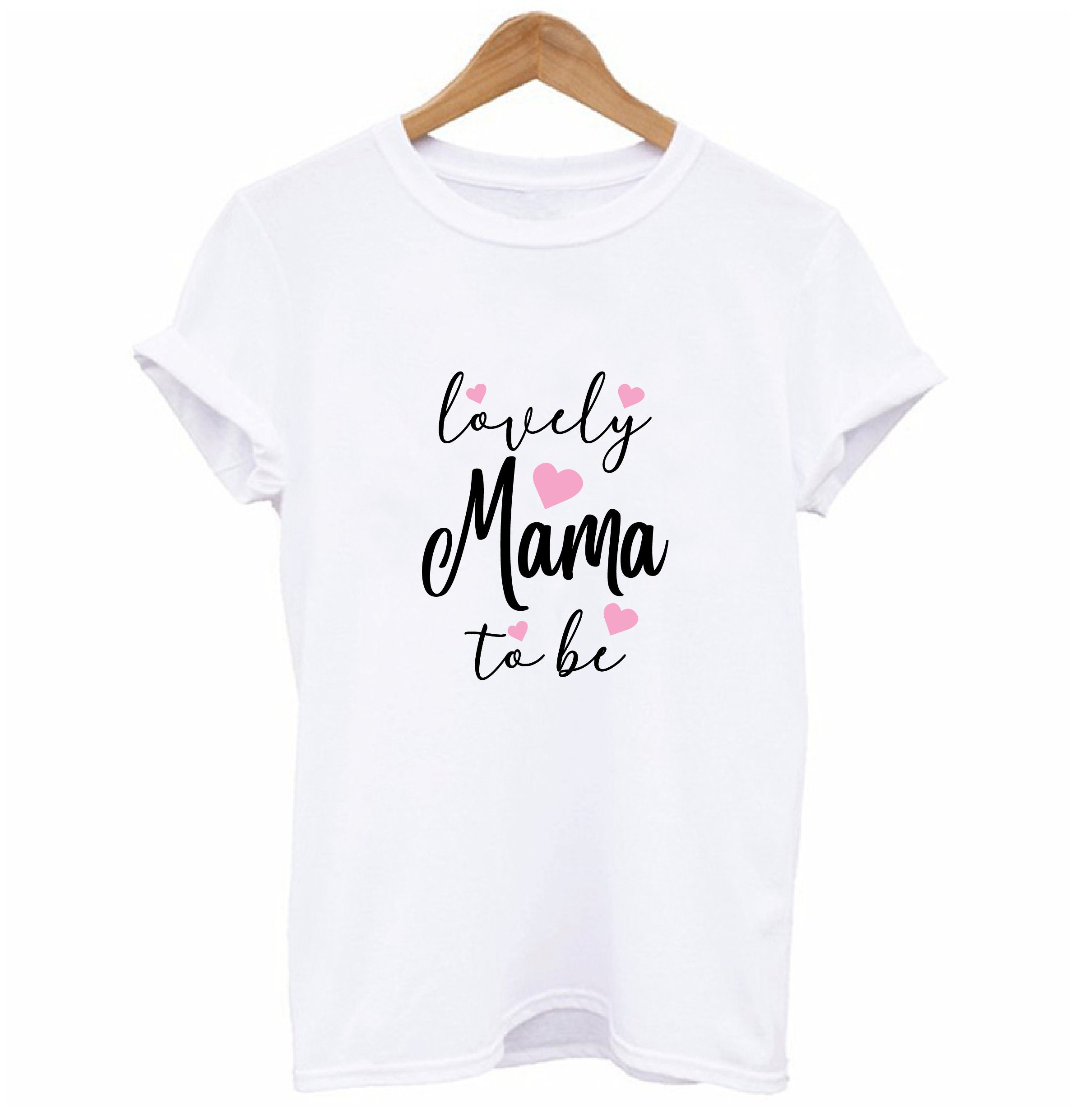 Lovely Mama to Be Tshirt Birthday Gift for Mum to