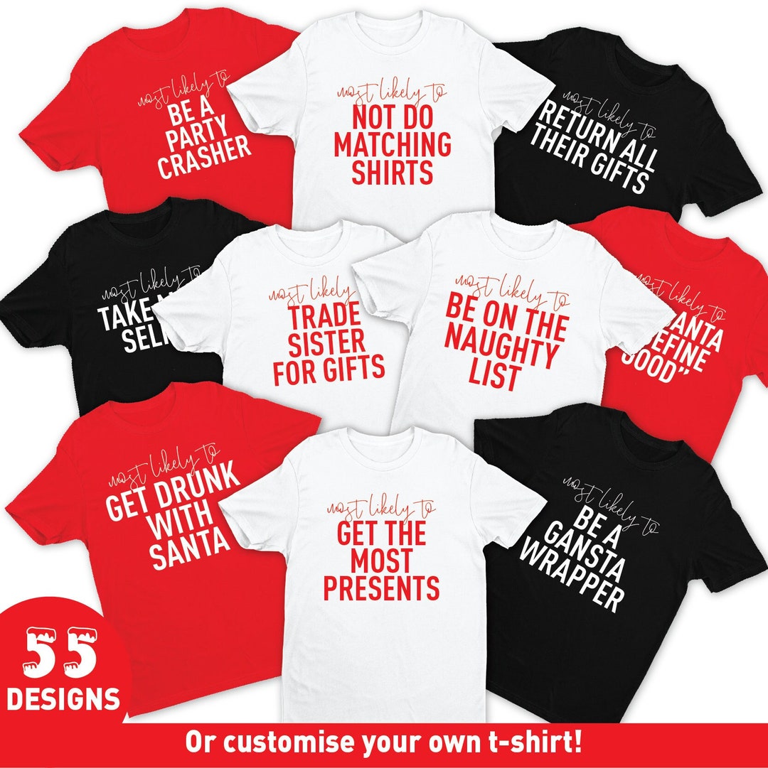 Funny Family Christmas Shirts Matching Christmas Shirt Most Likely To funny-family-christmas-shirts-matching-christmas-shirt-most-likely-to