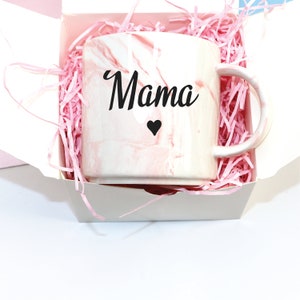 Mum Luxury Pink Or Grey Marble Mug Mothers Day Gift, Special Birthday Gift For Mummy Mom Mother, Personalised Mug, Coffee Tea Lover Mug Cup image 2