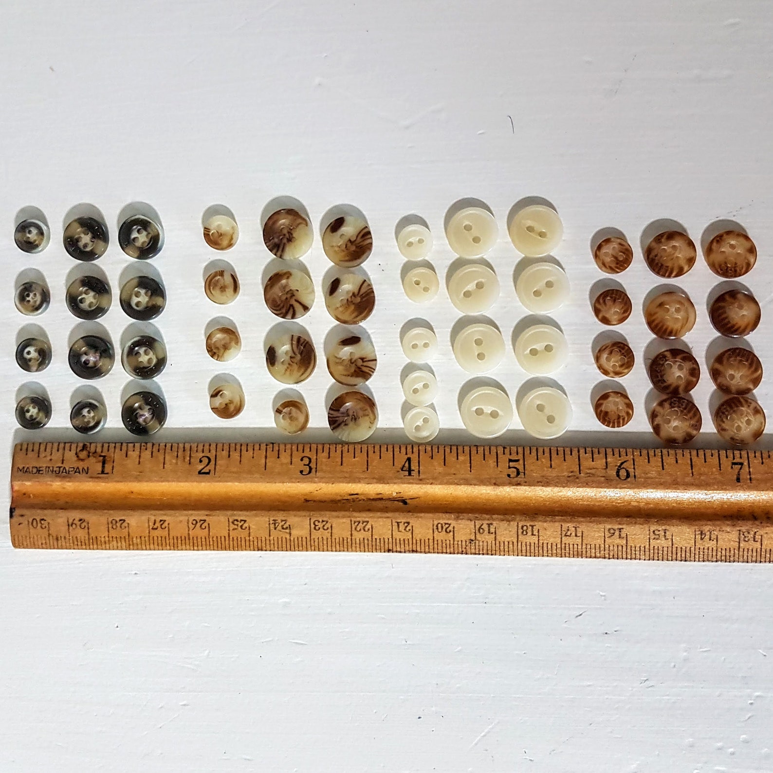 Men's Shirt Button 4 Sets Replacement Lot of 48 Plastic Etsy Israel