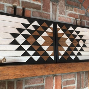 FLAGSTAFF V2 - Reclaimed wood wall art - Southwestern wood wall decor