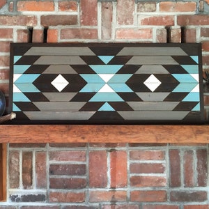 TAHOE - Reclaimed wood wall art - Southwest wood wall decor - Navajo art inspired