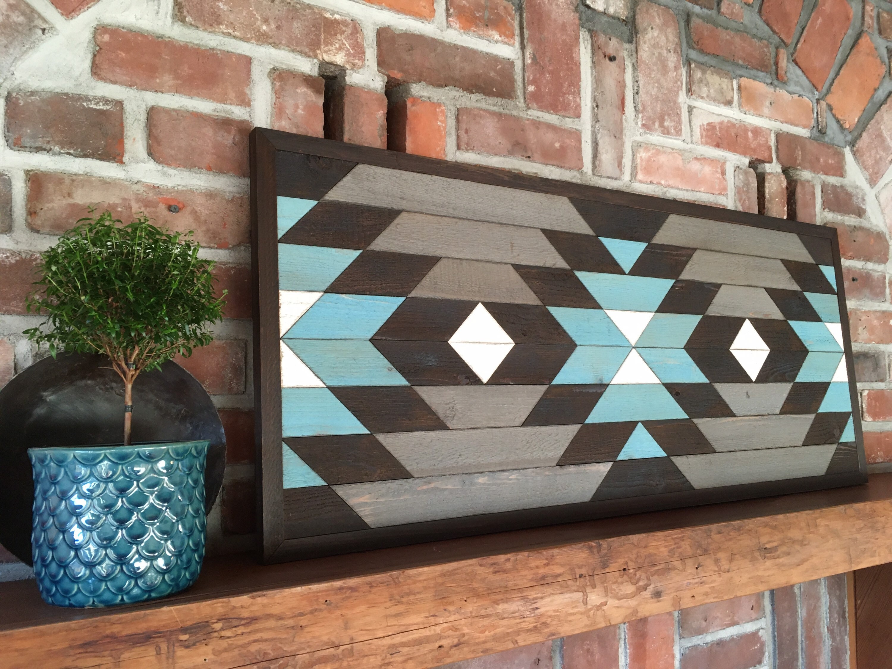 TAHOE Reclaimed Wood Wall Art Southwest Wood Wall Decor Etsy