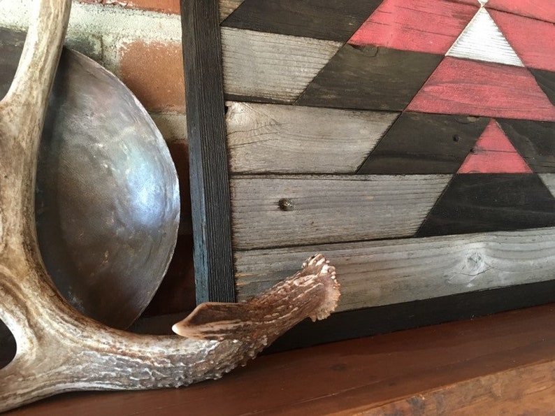 NAVAJO Reclaimed Wood Wall Art Southwest Wood Wall Art Etsy