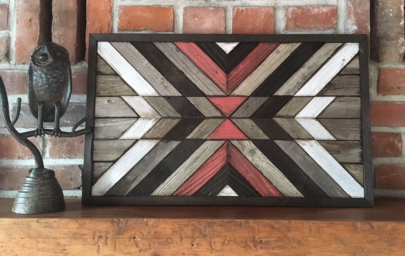 DESERT Reclaimed Wood Wall Art Southwestern Wood Wall Art Etsy