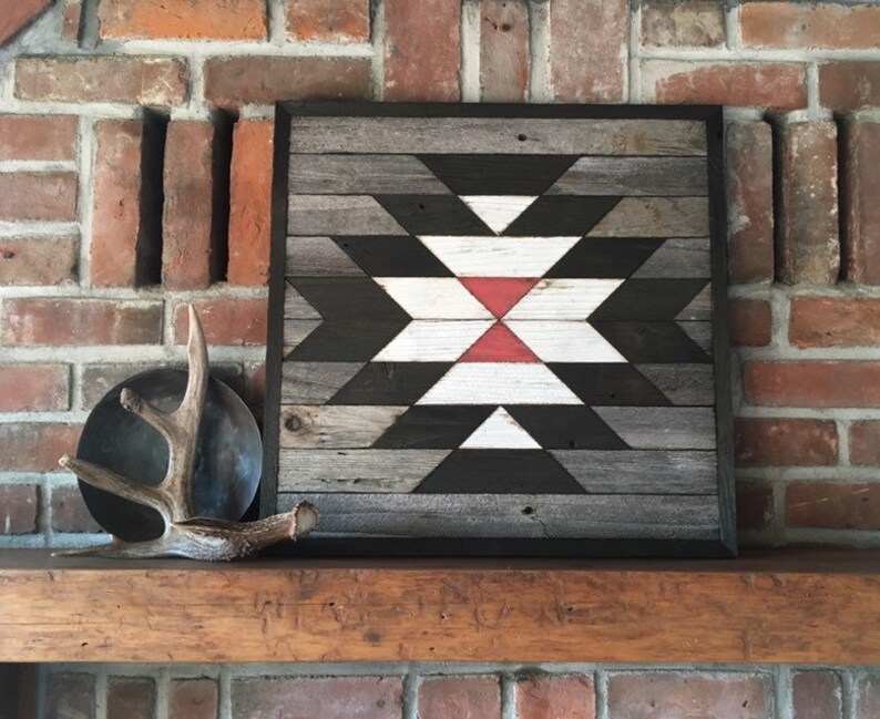NAVAJO Reclaimed Wood Wall Art Southwest Wood Wall Art Etsy