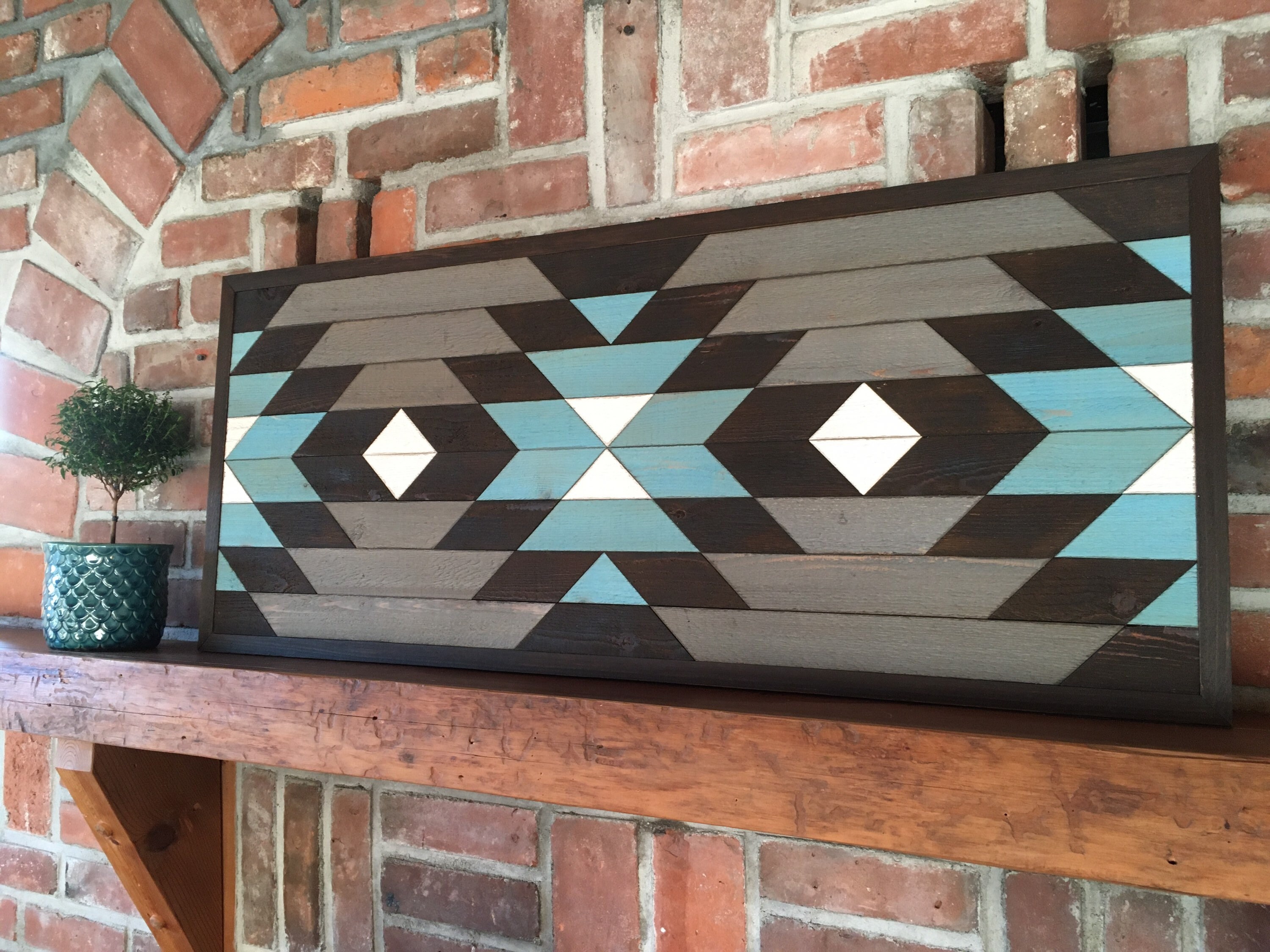 TAHOE Reclaimed Wood Wall Art Southwest Wood Wall Decor Etsy